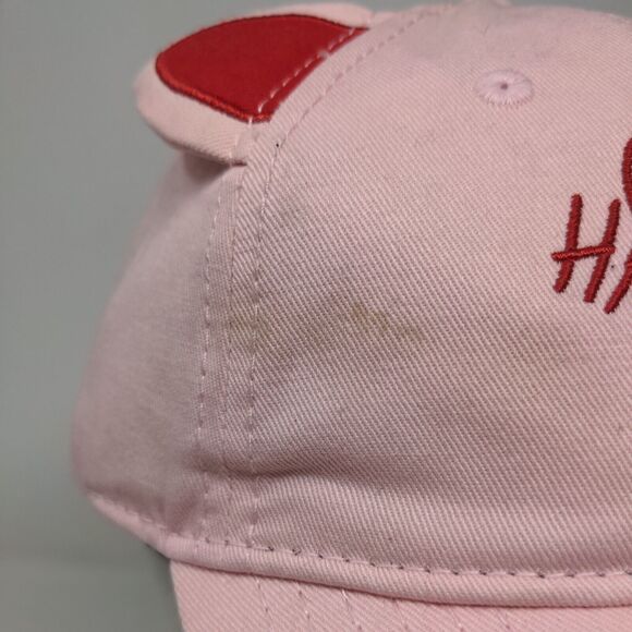 Harley Quinn Cat Ears Slideback Hat Pink OSFM Embroidered Birds Of Prey - Picture 3 of 9